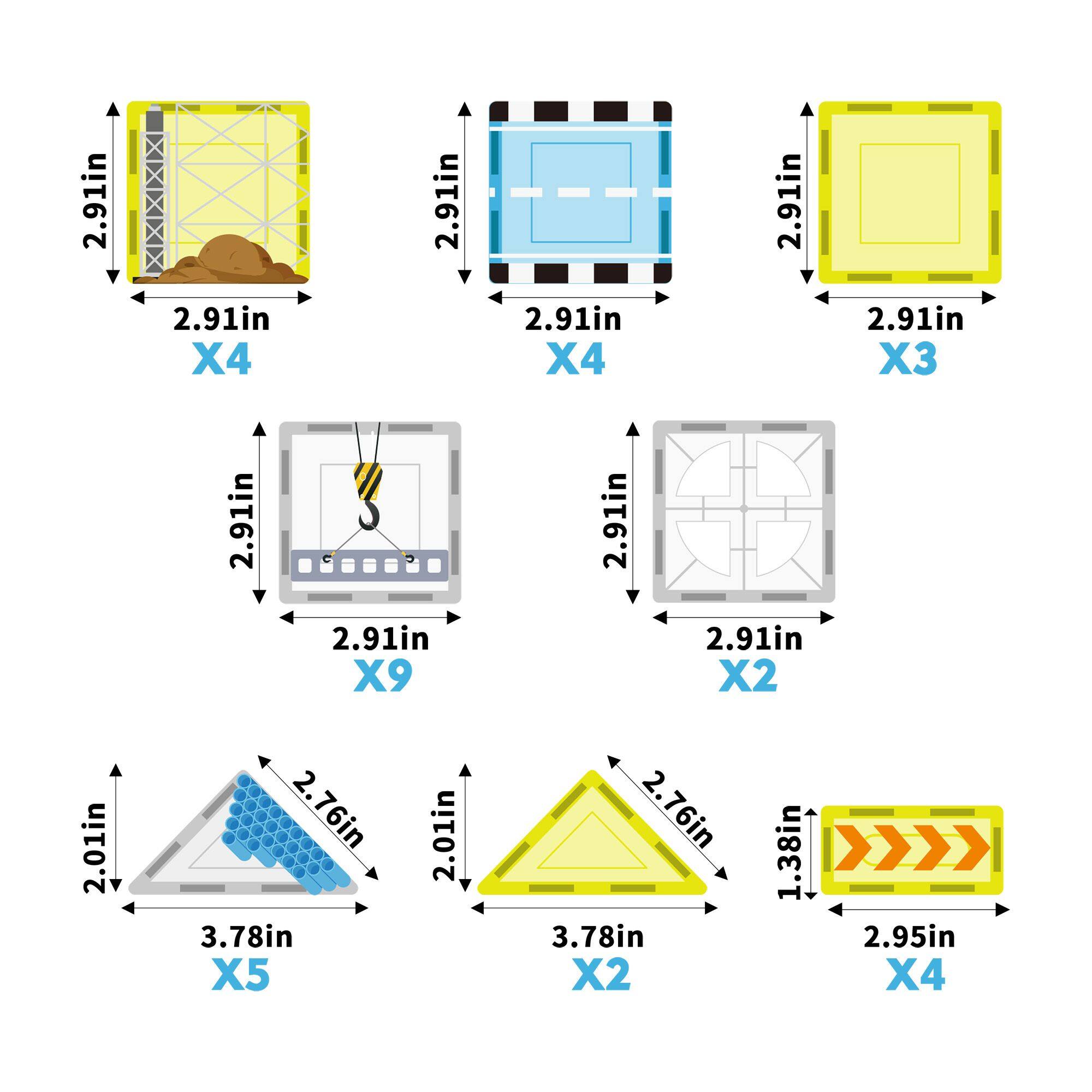 2.91in X4, 2.91in X4, 2.91in X3, 2.91in X9, 2.91in X2, 2.01in X5, 2.76in X2, 3.78in X2, 1.38in X4, 2.95in X4