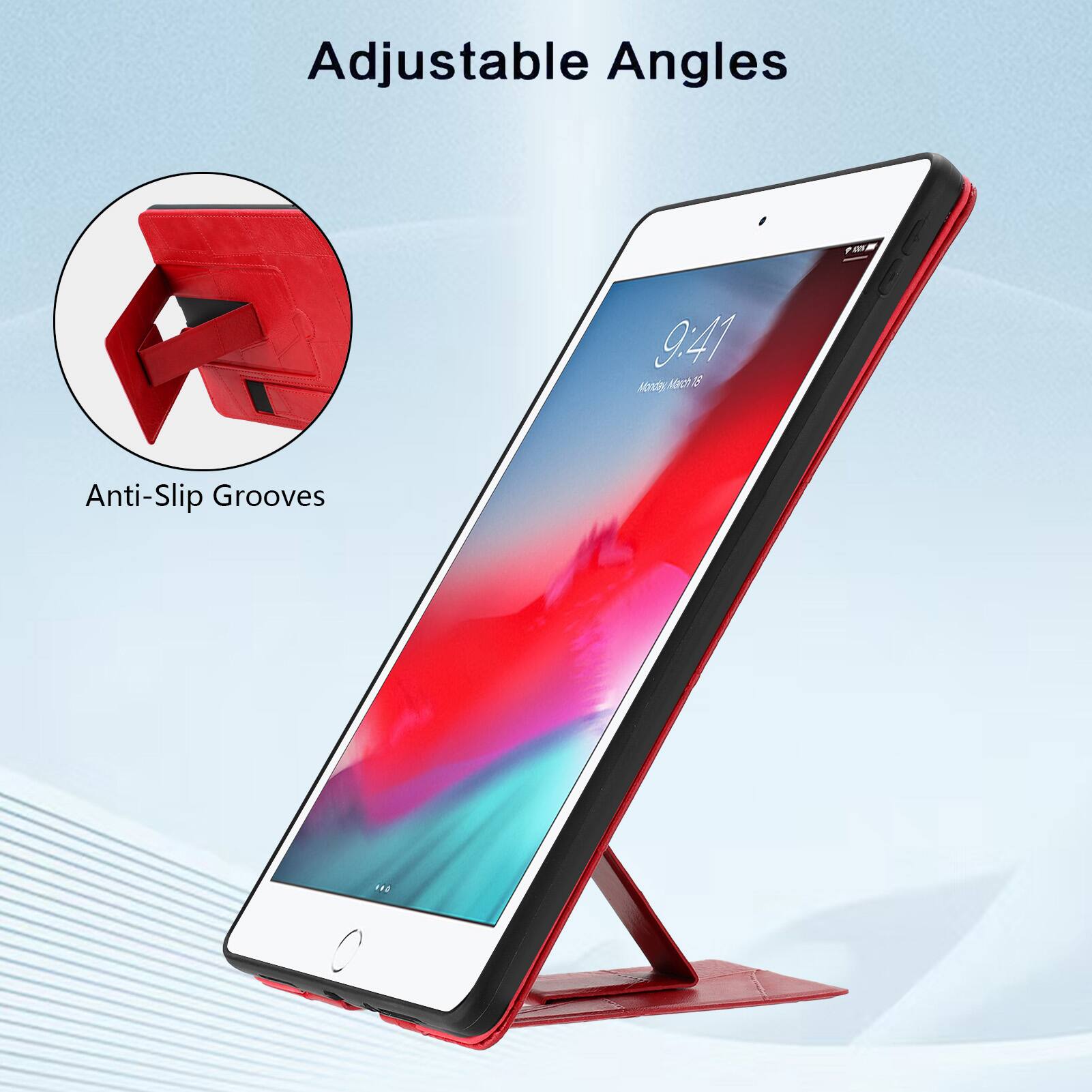 Adjustable Angles

9:41

Anti-Slip Grooves
