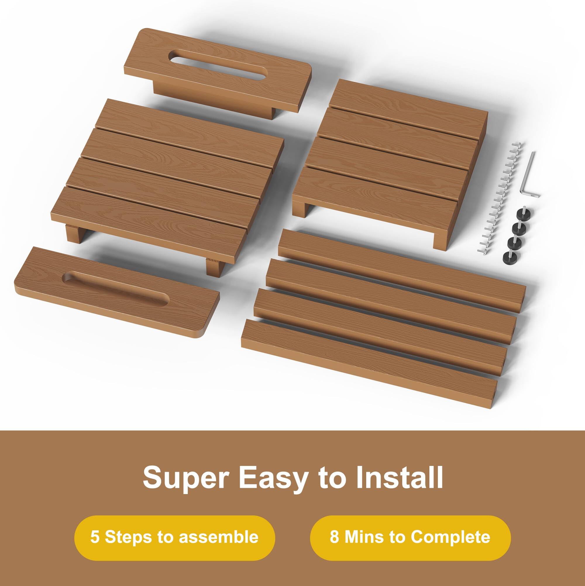 Super Easy to Install

5 Steps to assemble

8 Mins to Complete