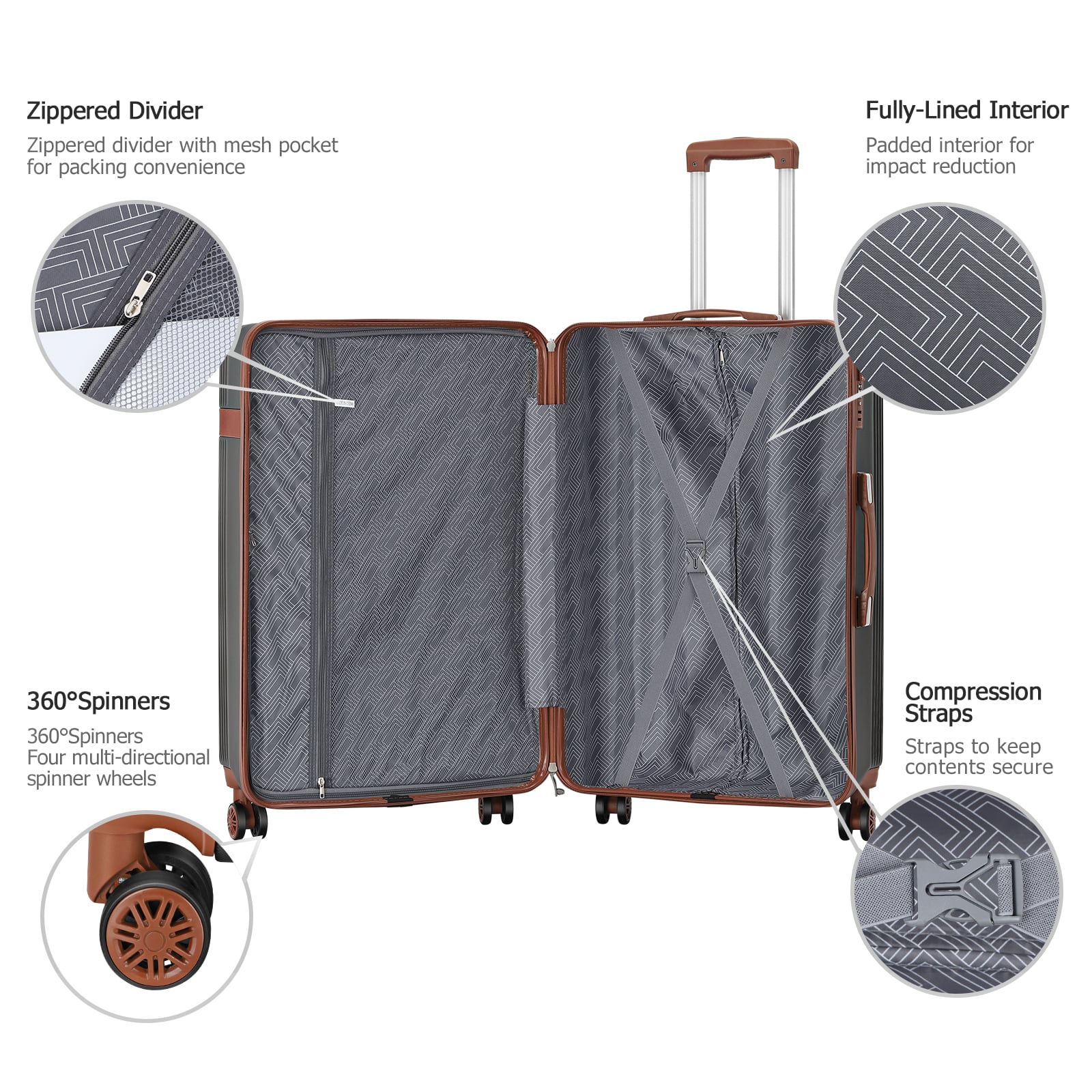 Oumilen 3 Piece Luggage Set – 20