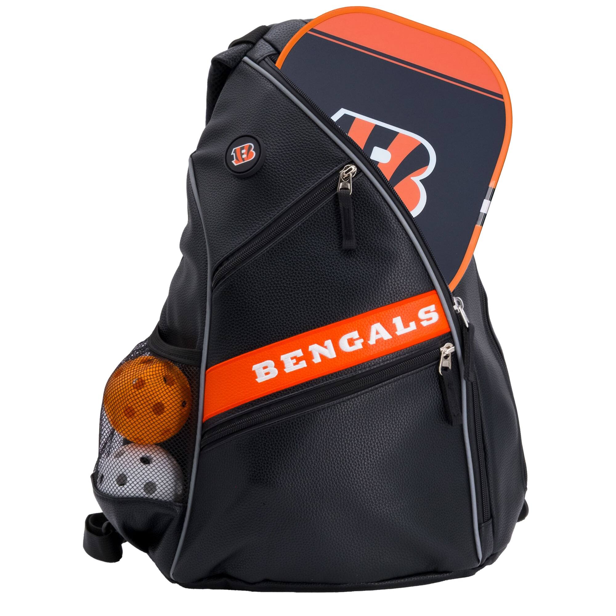 Alt View 3. Team Golf - Cincinnati Bengals Embroidered Team Pickleball Backpack - Multicolor.