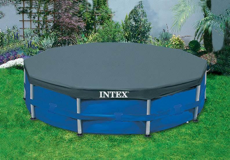 Alt View 7. Intex - Intex 10 Foot x 30 Inches Pool w/ 10-Foot Round Above Ground Pool Cover.