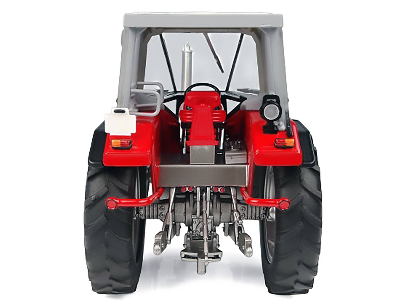 Alt View 7. Universal Hobbies - Massey Ferguson 1080 4WD Tractor with PEKO Cabin Red with Gray Top 1/32 Diecast Model by Universal Hobbies.