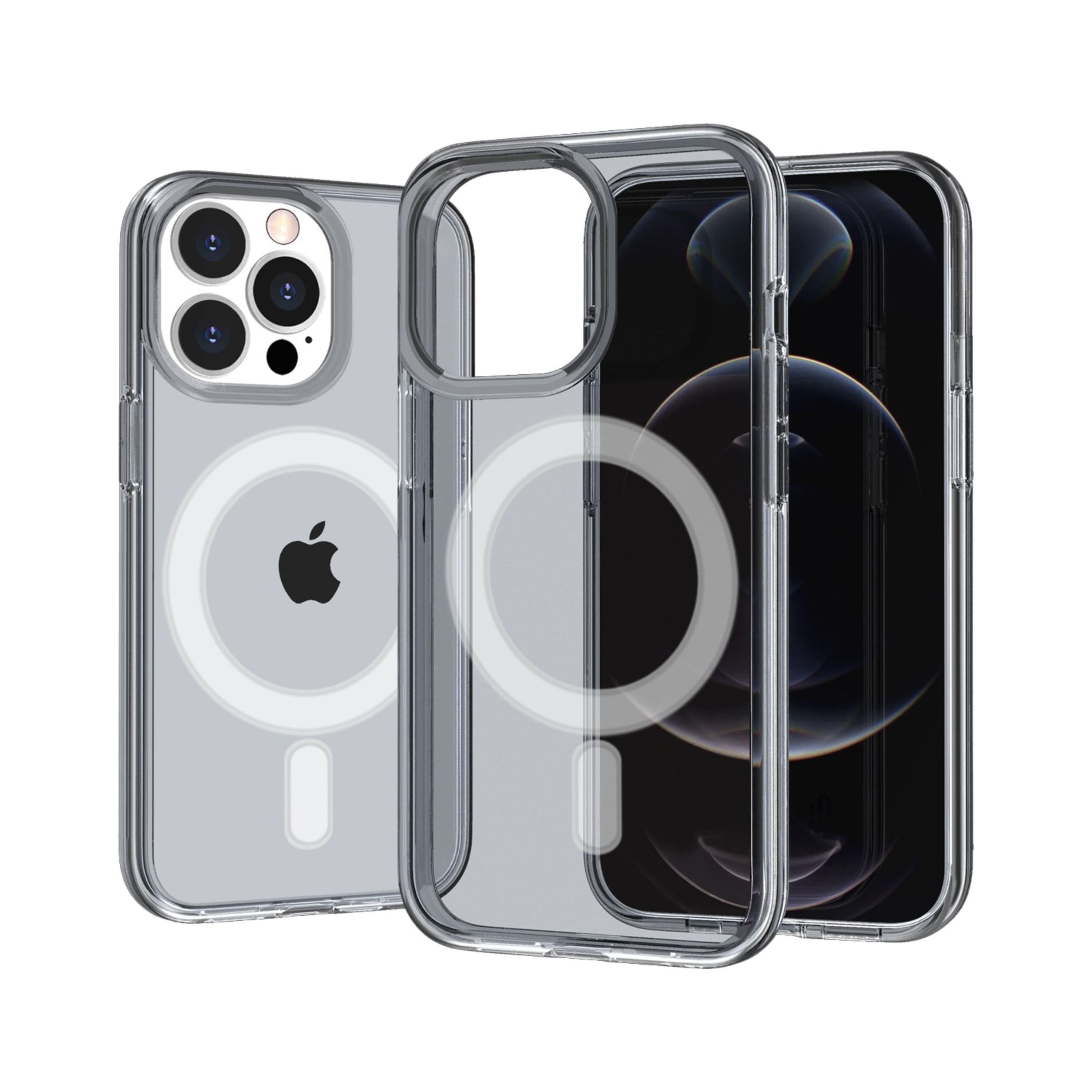 Kitcheniva - Sturdy 3mm Magnetic Translucent Case With 2 Pcs Tempered Glass For iPhone 15 Plus Smoke - Gray price history on PriceWatchPro