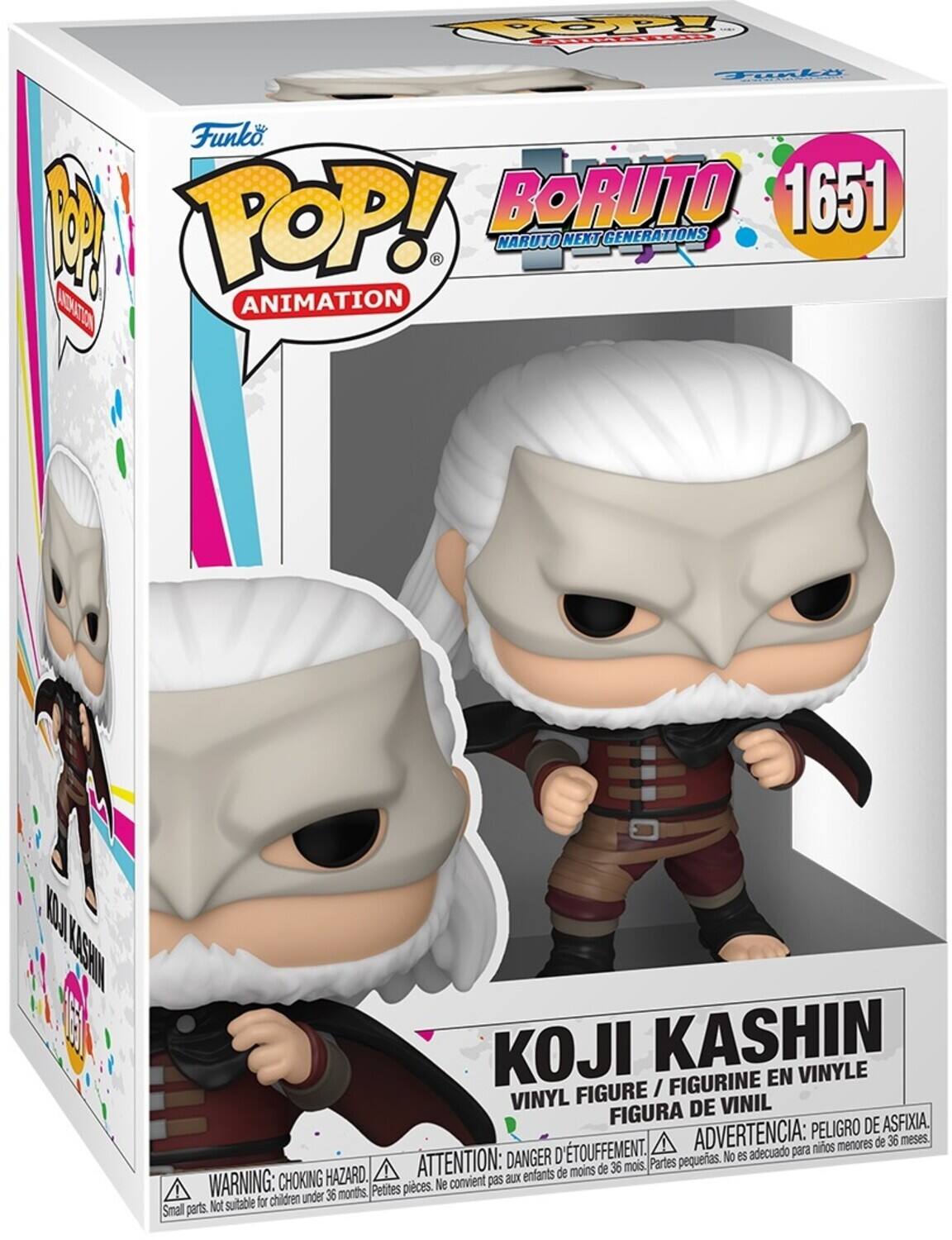 POP! Topke Funko 1 POP! BORUTO 1651 NARUTO NEXT GENERATIONS AOTTO ANIMATION KON WNSTI KOJI KASHIN VINYLE FIGURINE EN FIGURE I VINYL DE VINIL FIGURA DE ASFIXIA. ADVERTENCIA: PELIGRO DE ASFIXIA. ETOUFFEMENT. adecuado para niños menores de 36 meses. ATTENTION: DANGER D'ÉTOUFFEMENT. Partes pequeas. No es adecuado para niños menores de 36 meses. WARNING: CHOKING HAZARD. Small parts. Not suitable for children under 36 months. Petites pièces. Ne convient pas aux enfants.