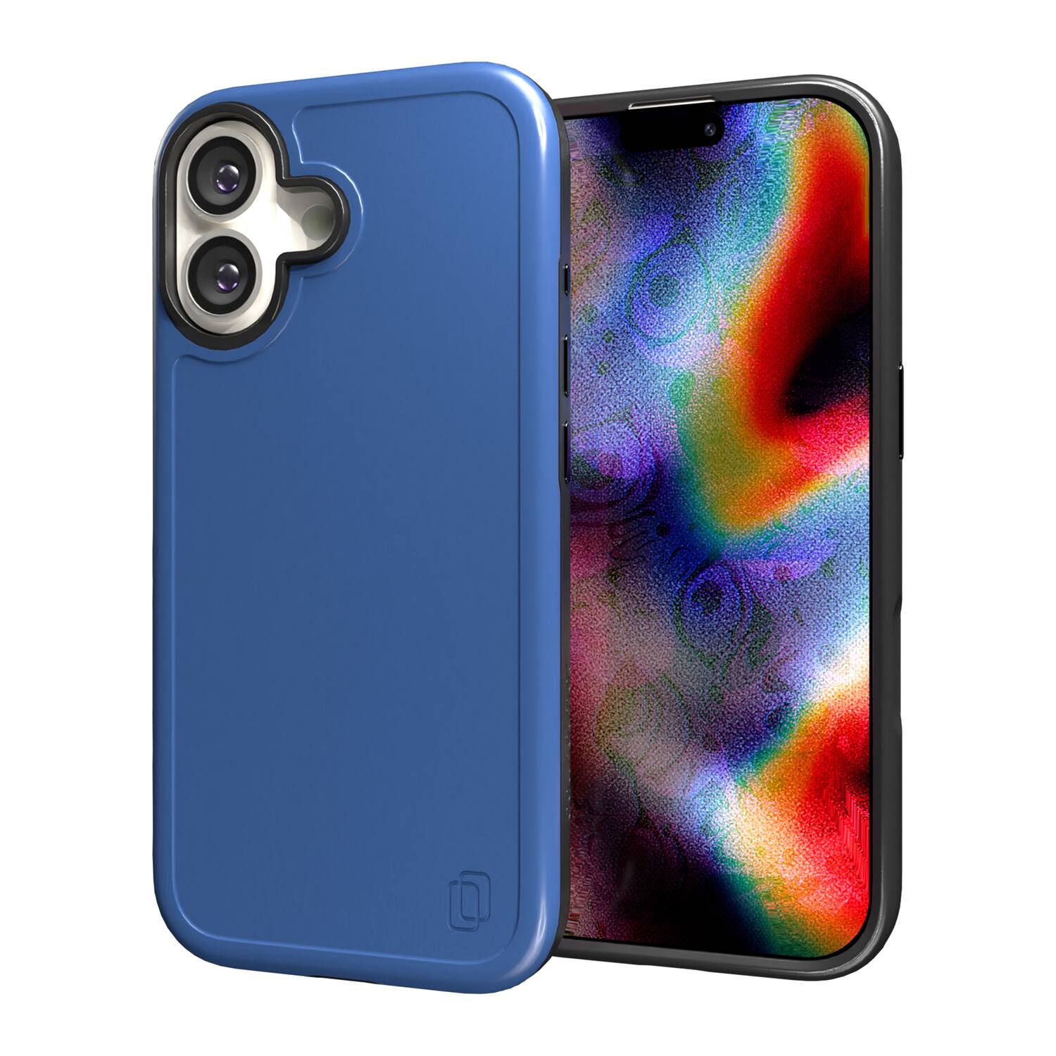 Left. Cellhelmet - Fortitude Series MagSafe Compatible Case for iPhone 17 - Bermuda Blue.