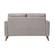 Alt View 2. CorLiving - Clara 2 Seat Fabric Sofa Loveseat with wood legs - Light Grey.