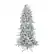 Alt View 19. Costway - 6 FT Pre-Lit Christmas Tree Snow Flocked Hinged with 715 Branch Tips & 210 Lights - Green/White.