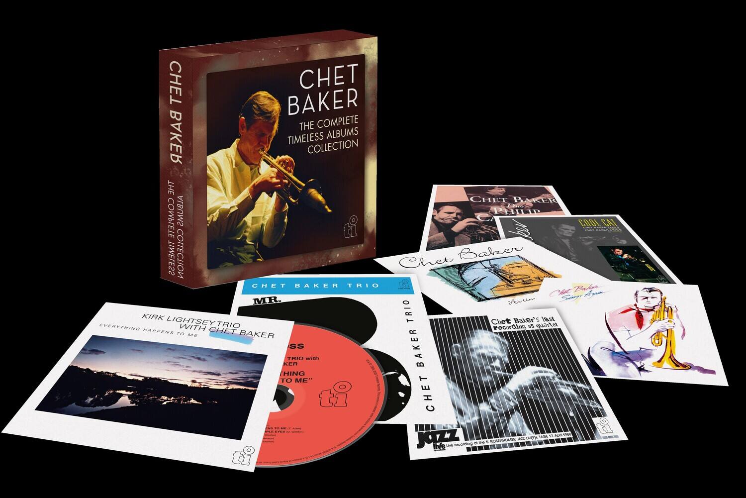 CHET BAKER  
THE COMPLETE TIMELESS ALBUMS COLLECTION  

CHET BAKER  
THE COMPLETE TIMELESS COLLECTION  

CHET BAKER TRIO  
MR.  

KIRK LIGHTSEY TRIO  
EVERYTHING HAPPENS TO ME  
WITH CHET BAKER  

CHET BAKER  
TRIO WITH CHET BAKER  
"EVERYTHING HAPPENS TO ME"  

Chet Baker's last recording as quartet  

Chet Baker  
COOL CAT  

Chet Baker  
TRIO  

Chet Baker  
TRIO  

Chet Baker  
TRIO  

Chet Baker  
TRIO  

Chet Baker  
TRIO  

Chet Baker  
TRIO  

Chet Baker  
TRIO  

Chet Baker  
TRIO  

Chet Baker  
TRIO  

Chet Baker  
TRIO  

Chet Baker  
TRIO  

Chet Baker  
TRIO  

Chet Baker  
TRIO  

Chet Baker  
TRIO  

Chet Baker  
TRIO  

Chet Baker  
TRIO  

Chet Baker  
TRIO  

Chet Baker  
TRIO  

Chet Baker  
TRIO  

Chet Baker  
TRIO  

Chet Baker  
TRIO  

Chet Baker  
TRIO  

Chet Baker