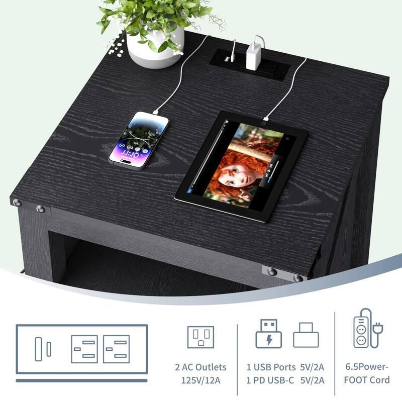 2 AC Outlets 125V/12A  
1 USB Ports 5V/2A  
1 PD USB-C 5V/2A  
6.5 Power-Foot Cord