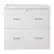 Front. OSP Home Furnishings - Alpine 2-Drawer Lateral File with Lockdowel Fastening System - White.