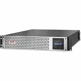 APC - Smart-UPS, Line Interactive, 3kVA, Lithium-ion, Rackmount 2U, 120V, 2x NEMA 5-20R+6x NEMA 5-15R outlets - Black,Silver