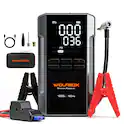 4000A Jump Starter with 160PSI Air Compressor, 88.8Wh Portable Tire Inflator for 10L Gas & Diesel Engines, LED Light