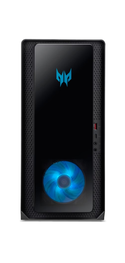 Angle. Acer - Acer Predator Orion 3000 PO3-650-UR14 Desktop Intel Core i7 16GB RAM 1TB SSD NVIDIA GeForce RTX 3060 - Black.
