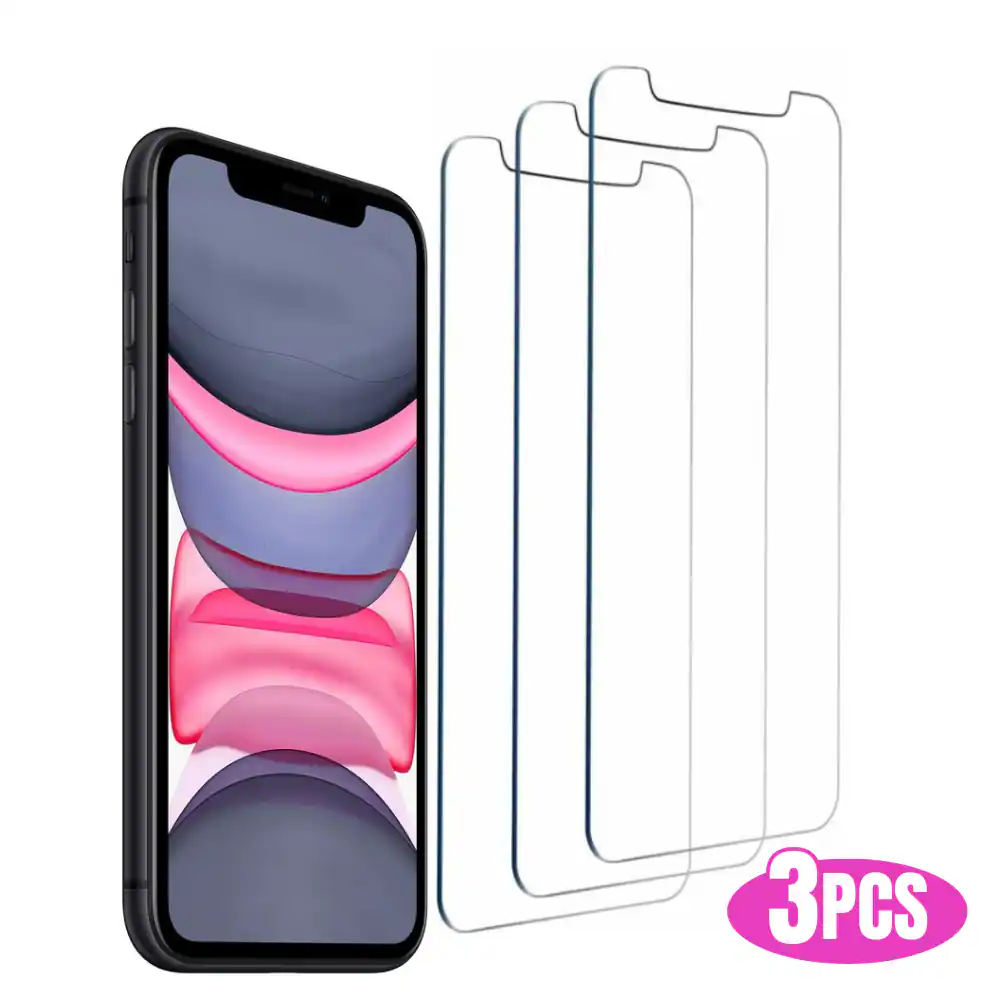 Front. Qixxronics - 3PCS Screen Protector Tempered Glass for 12 Pro Max (6.7 inch) - 9H Hardness Tempered Glass for 12 Pro Max - Clear.