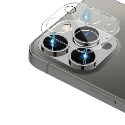 Front. Home Collection - Tempered Glass Camera Lens Protector Cover for iPhone 15 Plus - Clear.