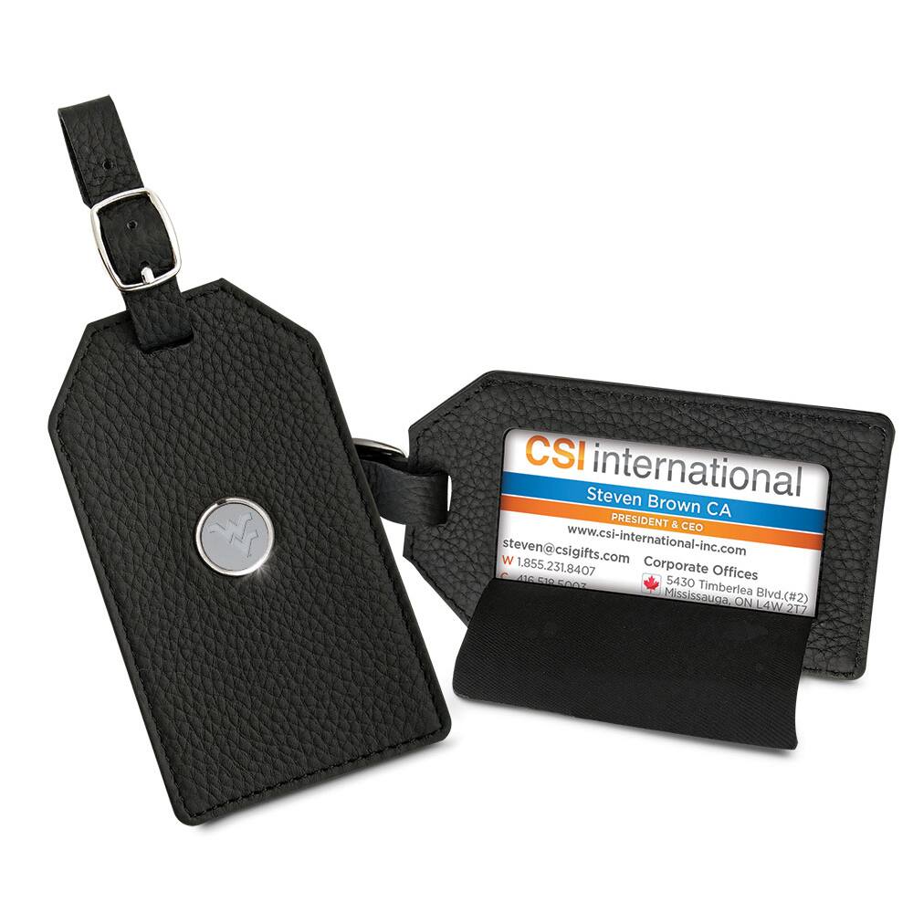 Jardine - West Virginia Mountaineers Leather Luggage Tag - Black price history on PriceWatchPro