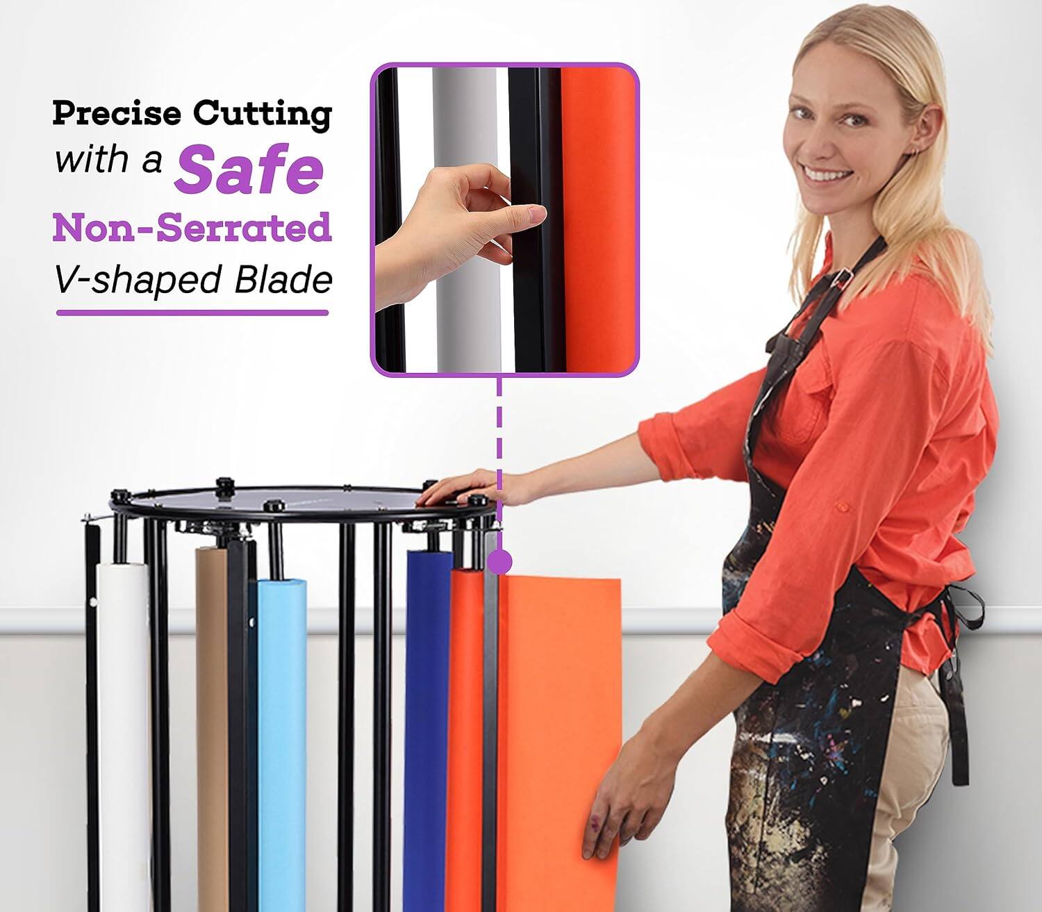 Precise Cutting with a Safe Non-Serrated V-shaped Blade