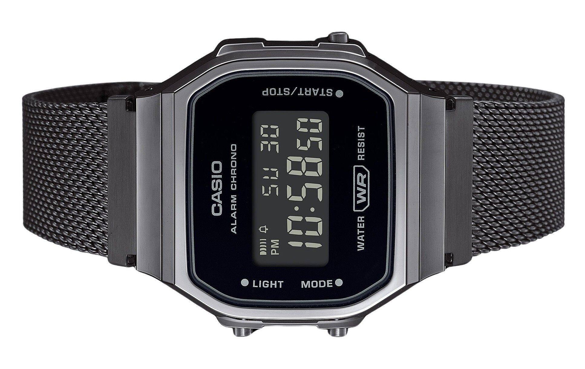 CASIO CHRONO ALARM START/STOP DE RESIST R15 10:58 50 WR 11 PM LIGHT MODE