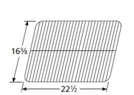 Music City Metals - MCM515421114 grid porc stl wire 16.375 x 22.5 Chb cooking grids