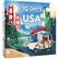 Alan R. Moon and Aaron Weissblum have designed a game called "10 Days in the USA." The game is about traveling across the United States, and the box features a picture of a van with luggage on top. The game is published by Giftgames.