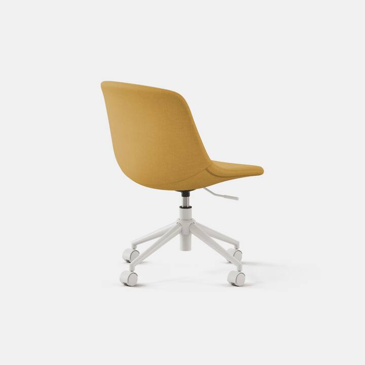 Left. Branch Furniture - Branch Gather Swivel Chair – Adjustable Height, 360° Swivel, Cushioned Seat, Modern Home Office Desk Chair - Sunflower.