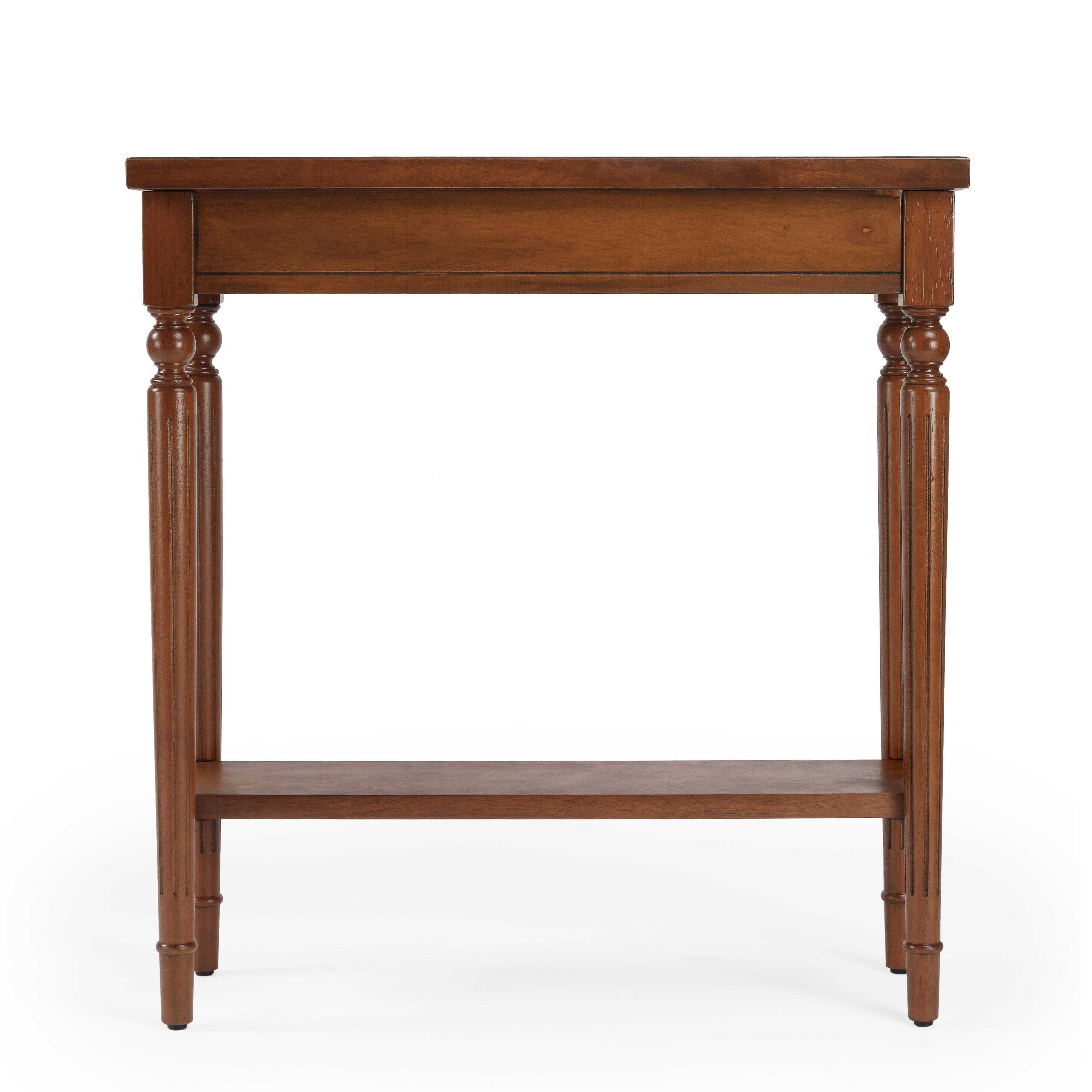 Alt View 5. Butler Specialty - Aubrey 29 in. W Rectangular Console Table with Lower Open Shelf - Medium Brown.