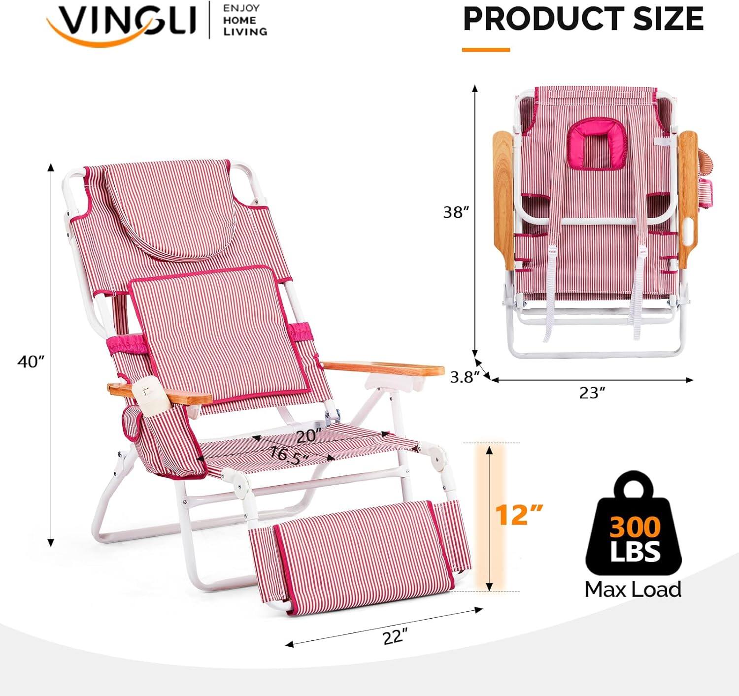 ENJOY VINGLI HOME LIVING

PRODUCT SIZE

38"  
40"  
3.8"  
23"  
20"  
16.5"  
12"  
22"  

300 LBS Max Load