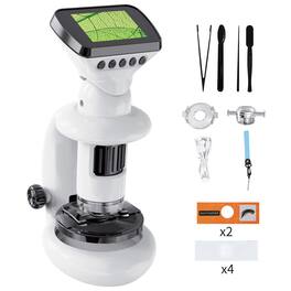 Contixo - MS2 WiFi Digital Microscope with LCD Screen, 1000X Magnification, Photo & Video Capture, Type-C Rechargeable