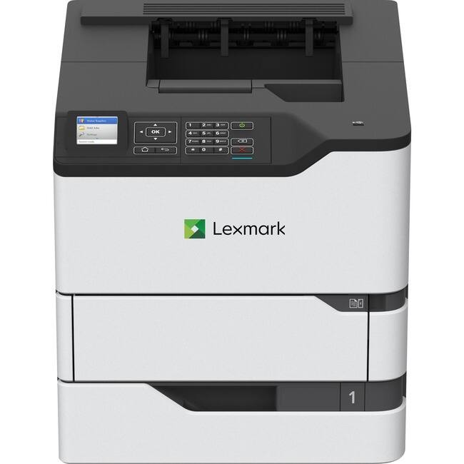 Front. Lexmark - Lexmark MS820 MS825dn Desktop Laser Printer - Monochrome - 70 ppm Mono - 1200 x 1200 dpi Print - Automatic Duplex Print - Unknown.