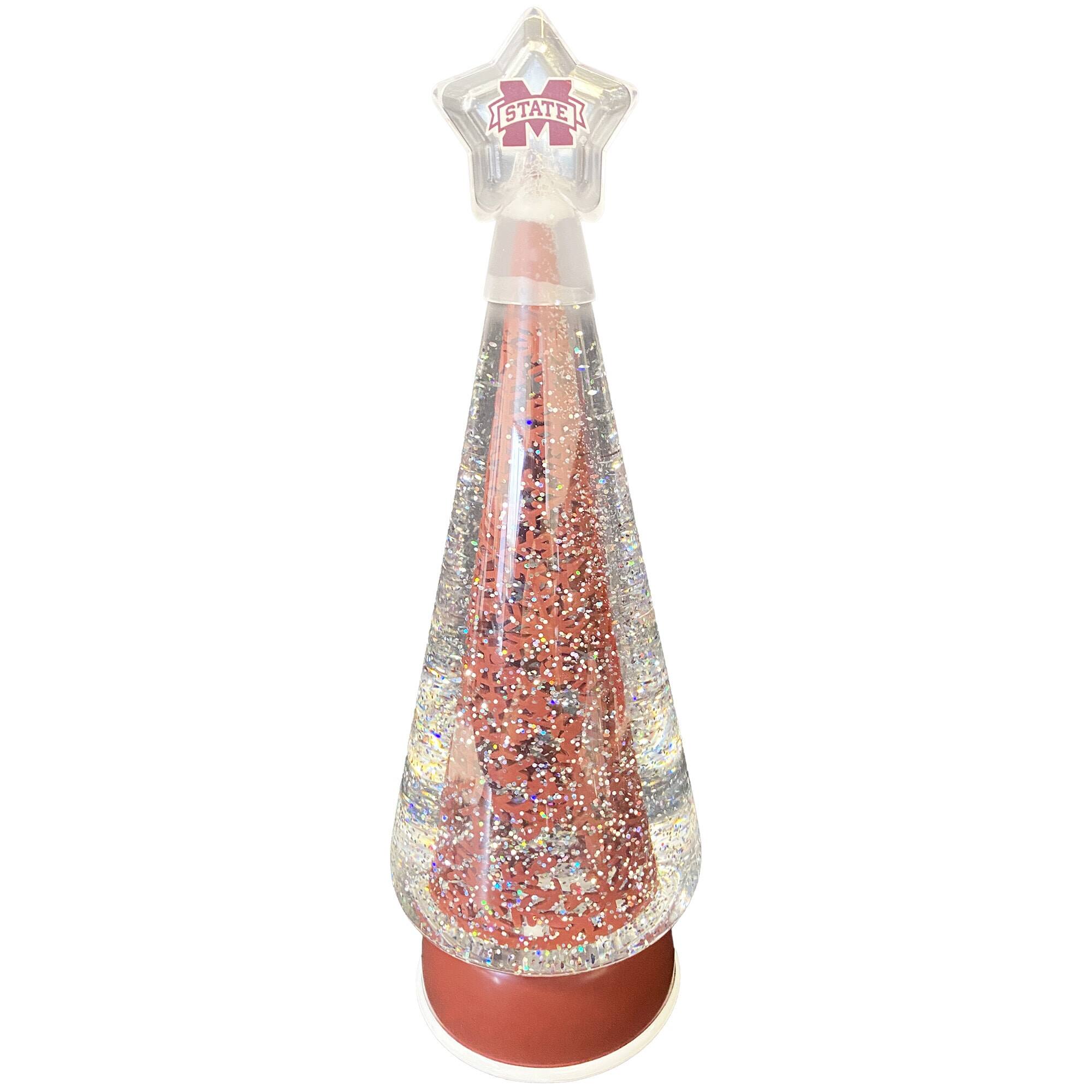 Alt View 1. Santa's Workshop - Mississippi State Bulldogs 12" Tree Globe - Red.