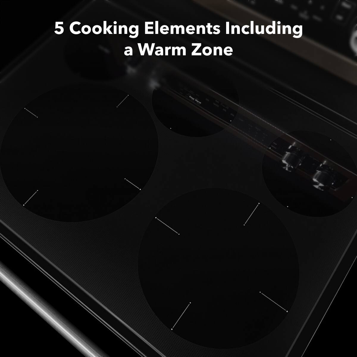 5 Cooking Elements Including a Warm Zone