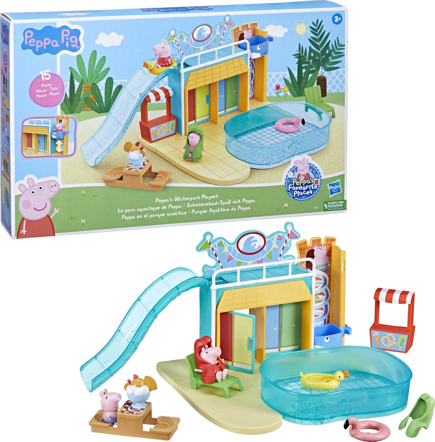 Hasbro - Collectibles - Peppa Pig - Peppa's Waterpark Playset - Multicolor