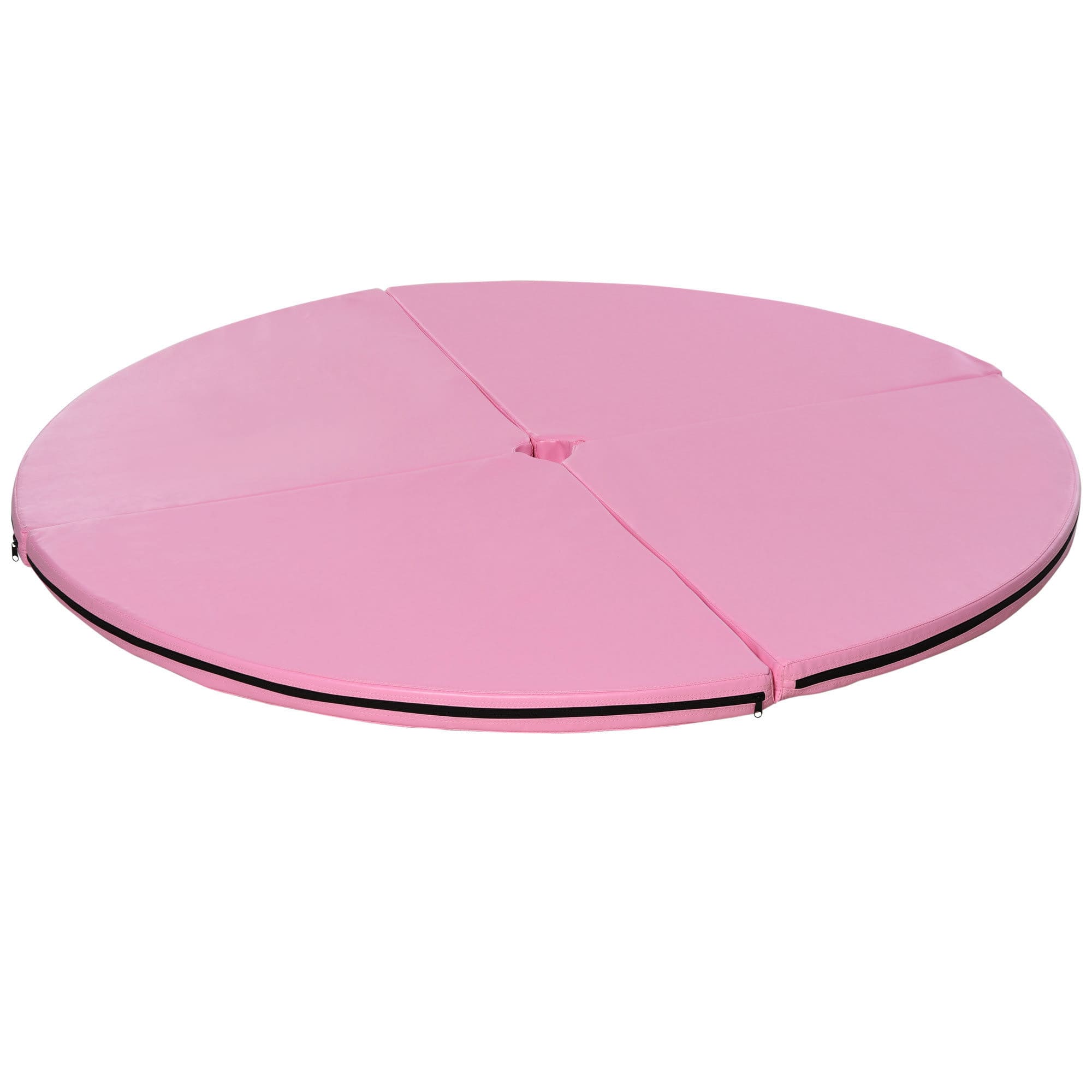 Front. Soozier - Soozier Pole Dance Mat, 2"T x 5'W Folding Pole Crash Mat for Home, Lightweight and Foldable, Pink - Pink.
