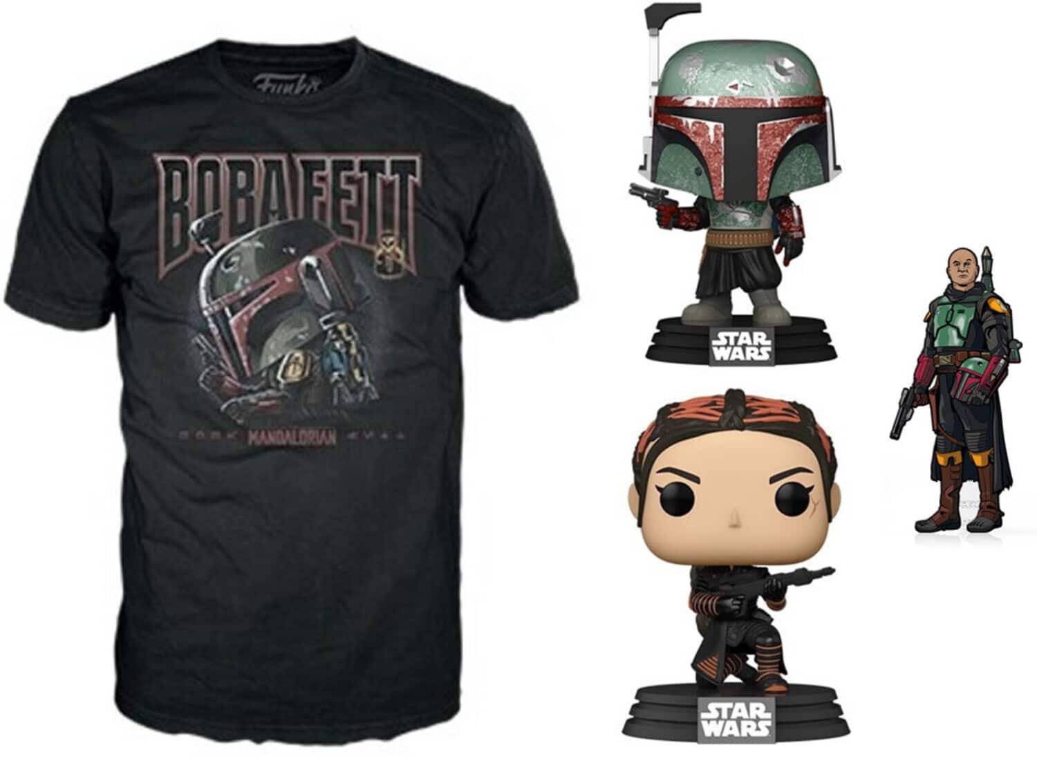 PopMarket - Funko Pop & Tee: Star Wars- Boba Fett- Xl - Bundle - COLLECTABLES - Mulitcolor