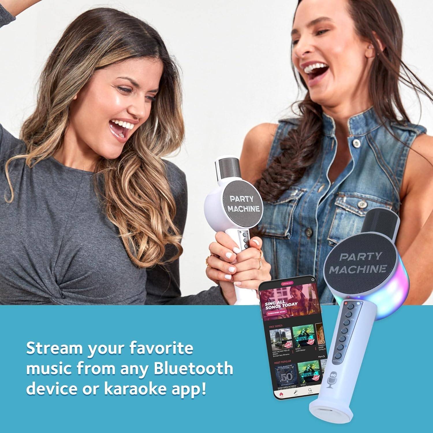 PARTY MACHINE

SING ALL TODAY SONOS PARTY MACHINE

Stream your favorite music from any Bluetooth device or karaoke app!

POA $50