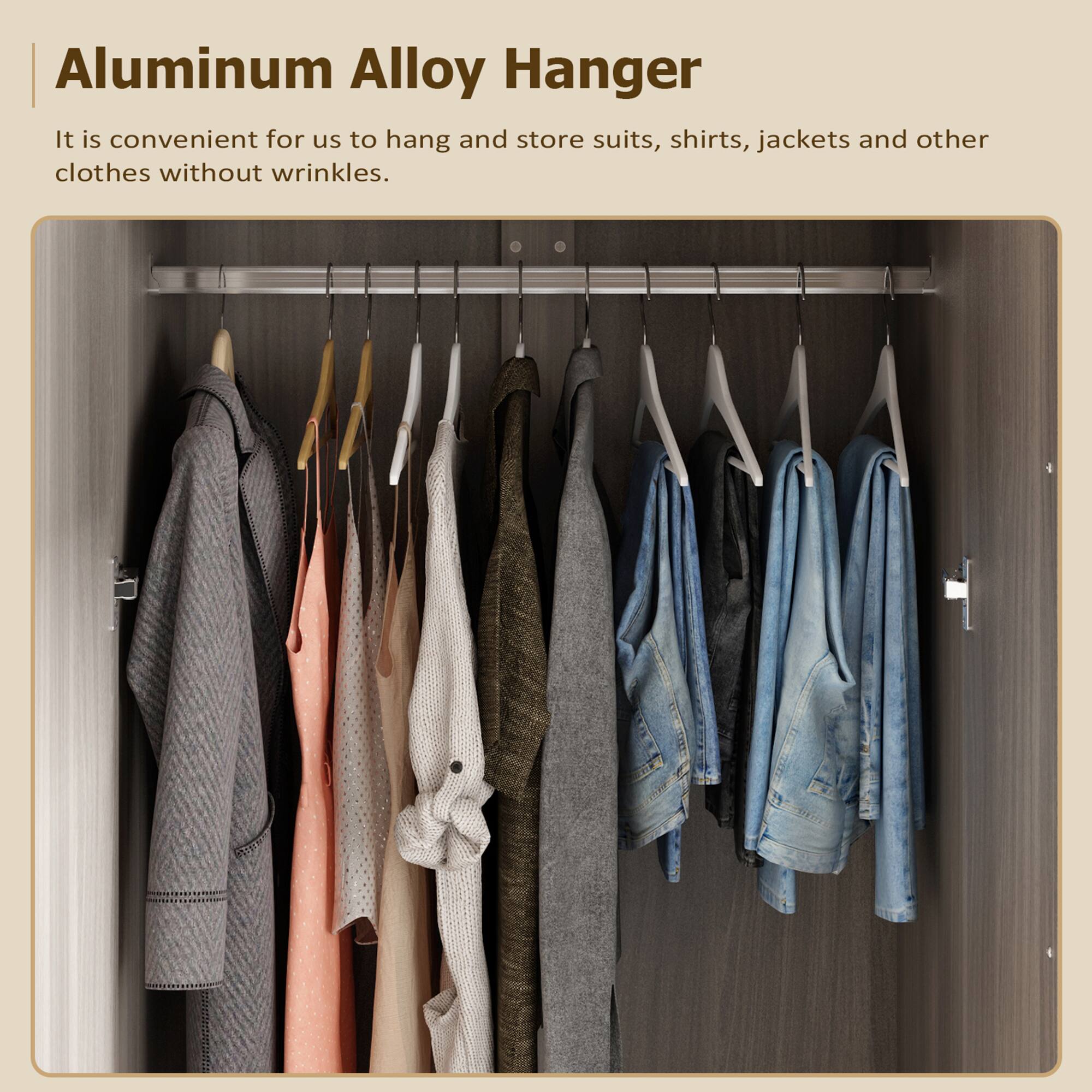 Aluminum Alloy Hanger

It is convenient for us to hang and store suits, shirts, jackets and other clothes without wrinkles.