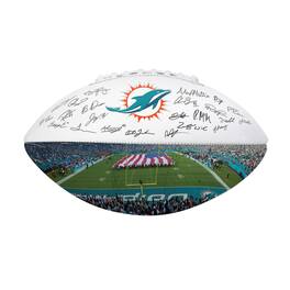 Logo Brands - Miami Dolphins 2025 Autograph Signature Football - Aqua
