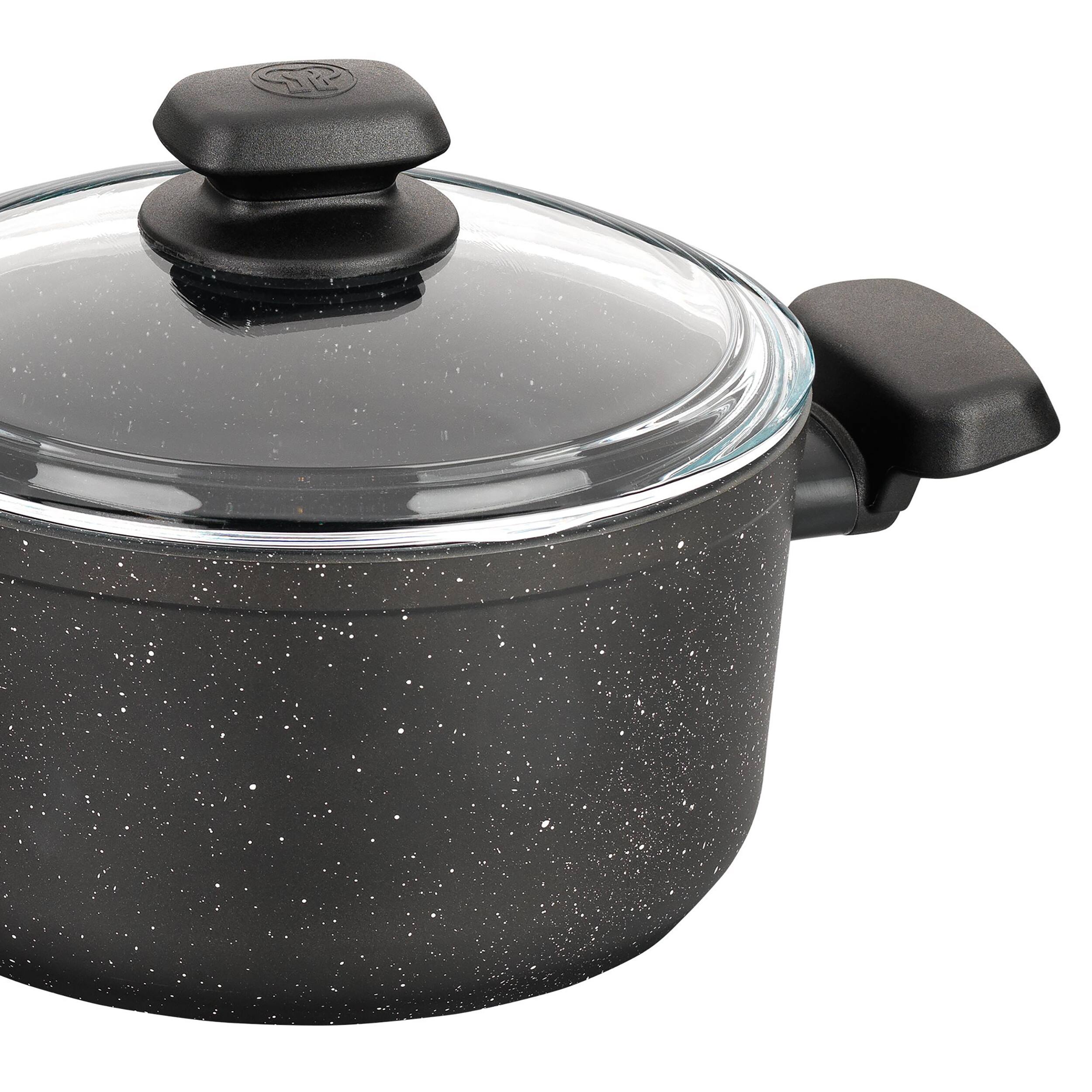 Alt View 2. Korkmaz - Korkmaz Ornella 2 Piece 3 Liter Aluminum Nonstick Casserole Dish with Lid - Black.
