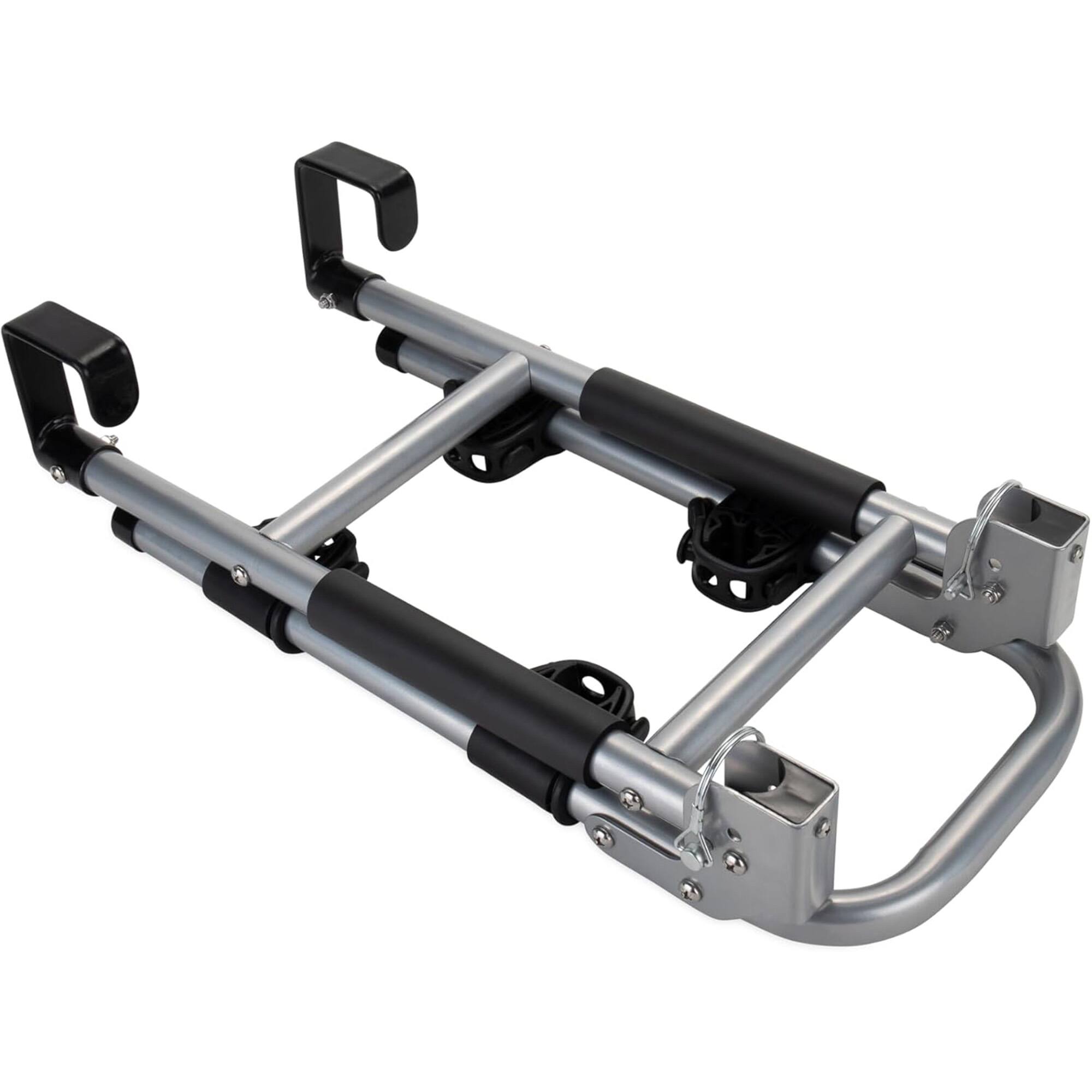 Alt View 10. Camco - Camco RV Ladder Mount Bike Rack, Up to 2 Bikes, Foldable, 60 lb Capacity,  Black - Black.