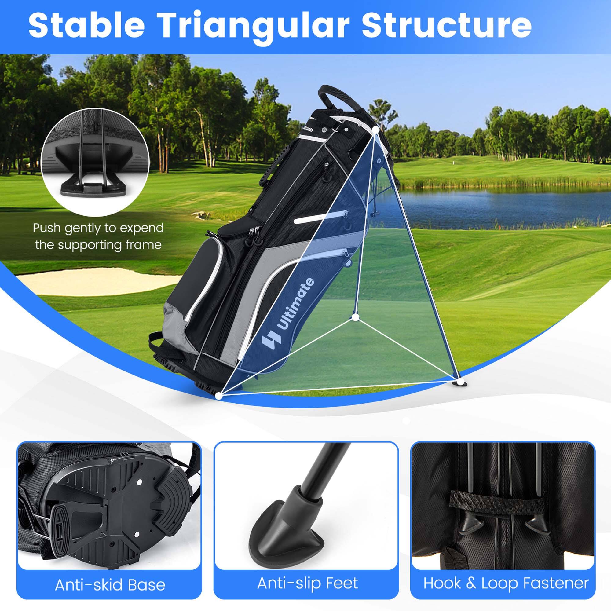 Stable Triangular Structure

Push gently to expand the supporting frame

Anti-skid Base

Anti-slip Feet

Hook & Loop Fastener