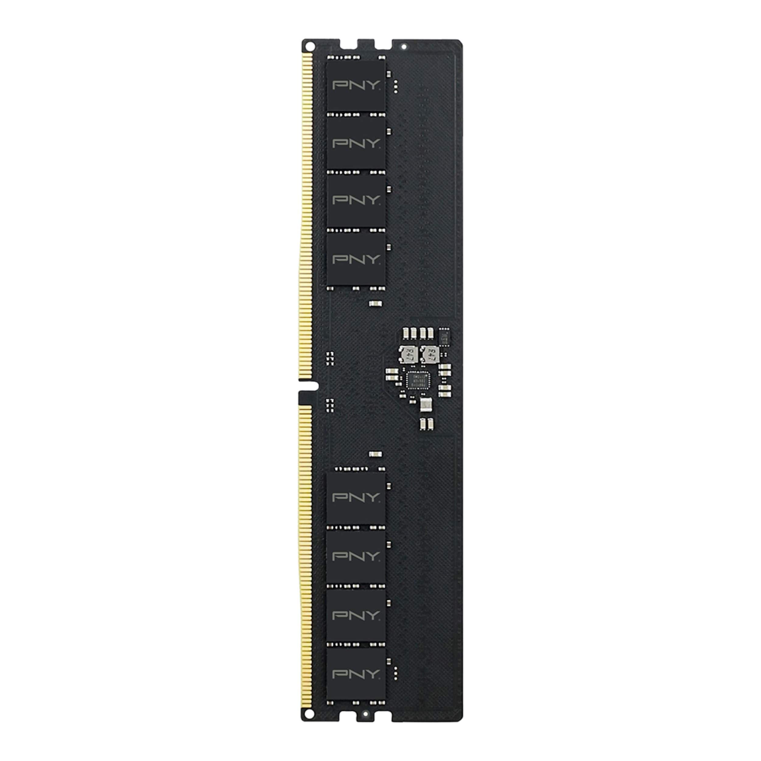 Front. PNY - Performance MD8GSD54800-TB 8GB 4800MHz DDR5 CL40 DIMM Desktop Memory - Black.