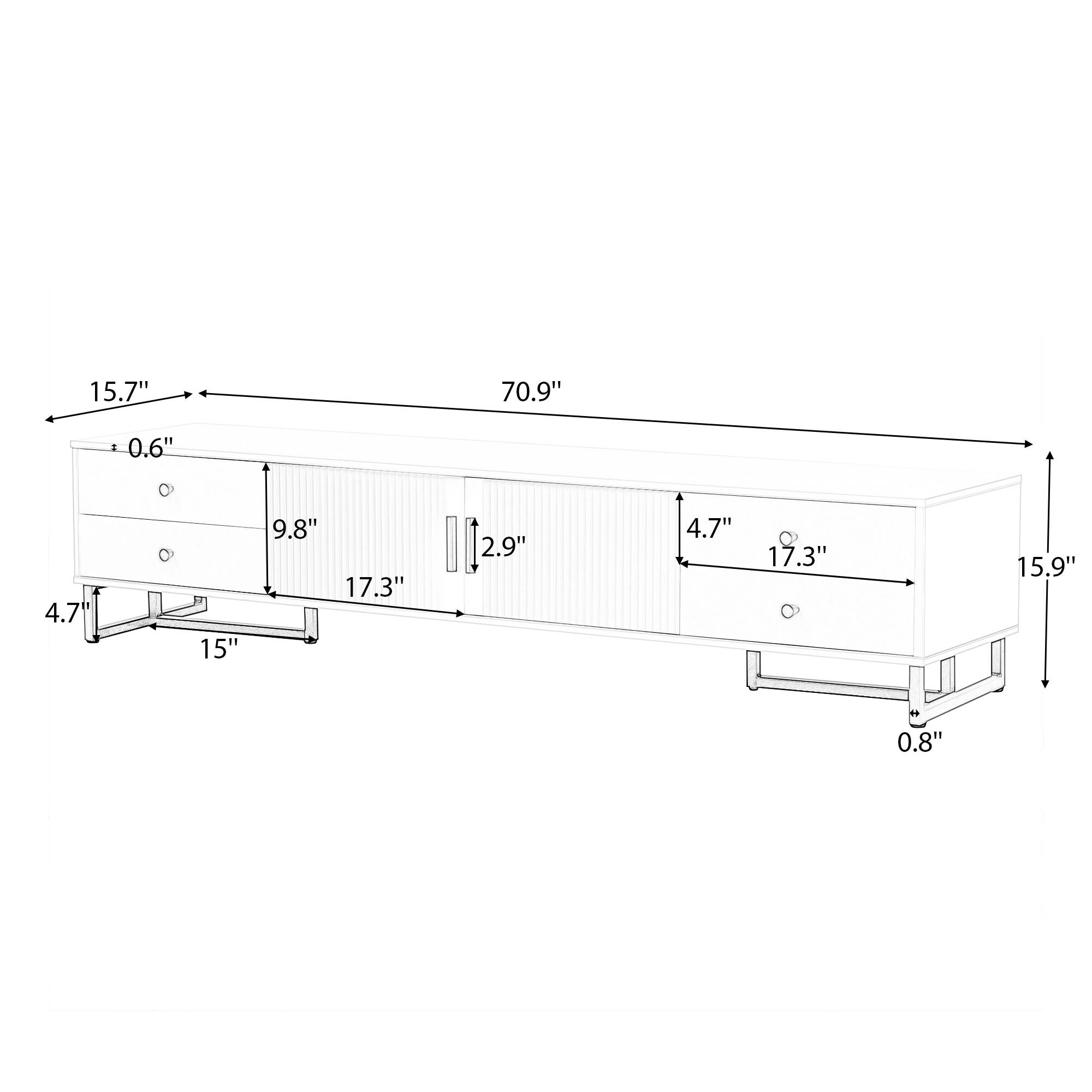 15.7"  
70.9"  
0.6"  
9.8"  
17.3"  
2.9"  
4.7"  
17.3"  
15.9"  
0.8"  
15"  
4.7"