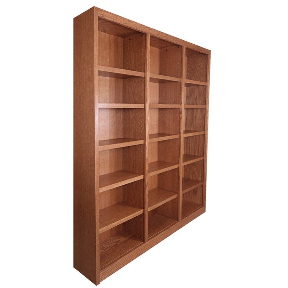 Angle. Concepts in Wood - 72 x 84 Wall Storage Unit Dry Oak Finish - Brown.
