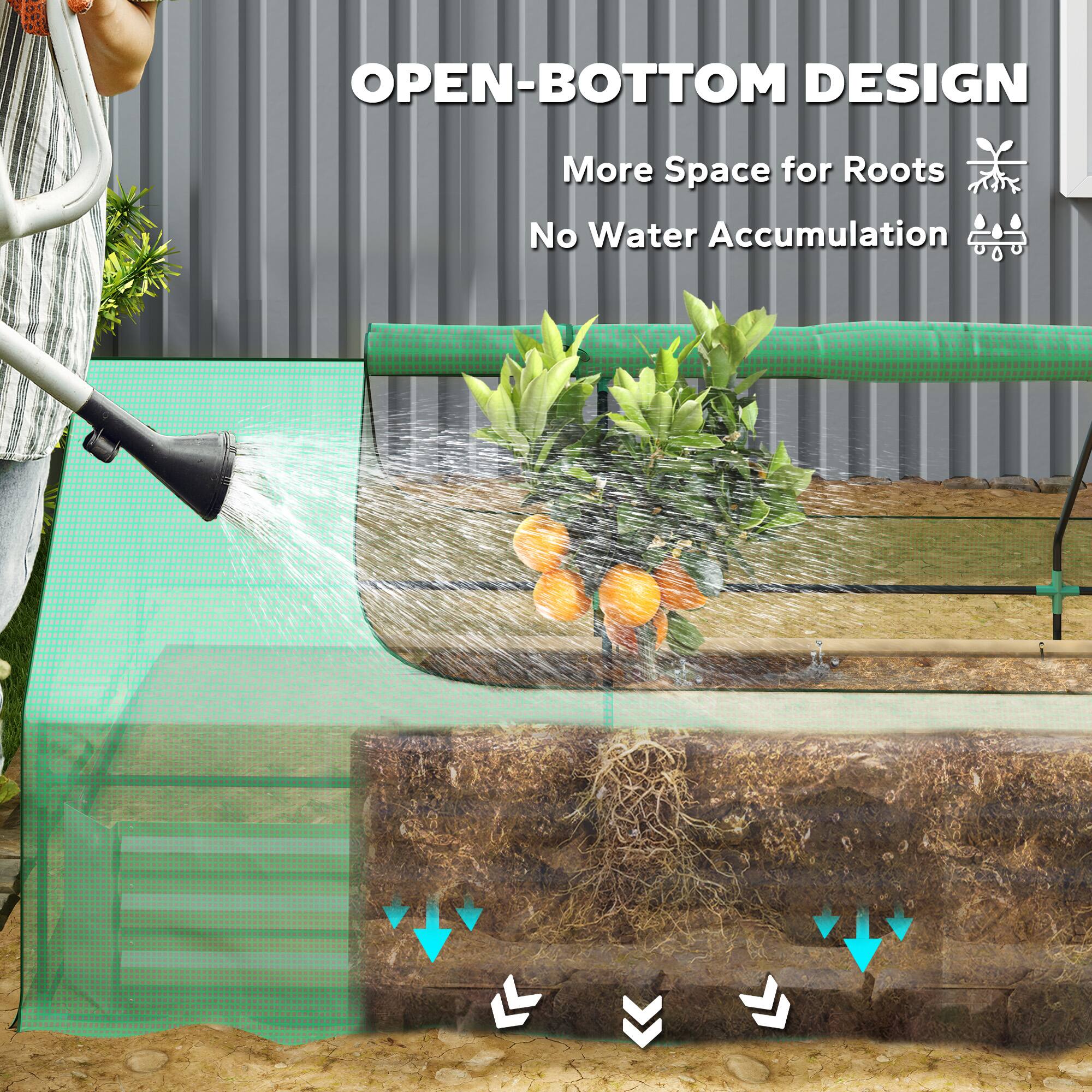 OPEN-BOTTOM DESIGN
More Space for Roots
No Water Accumulation