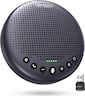 EMEET - Conference Speaker and Microphone w/8 Mics, 360° Voice Pickup, Noise Reduction, Bluetooth/USB/Dongle Speakerphone - Gray