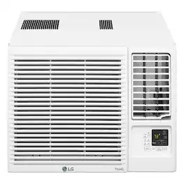 LG - 1400 sq. ft. 23,000 BTU 230V Smart Window Air Conditioner with Heat - White