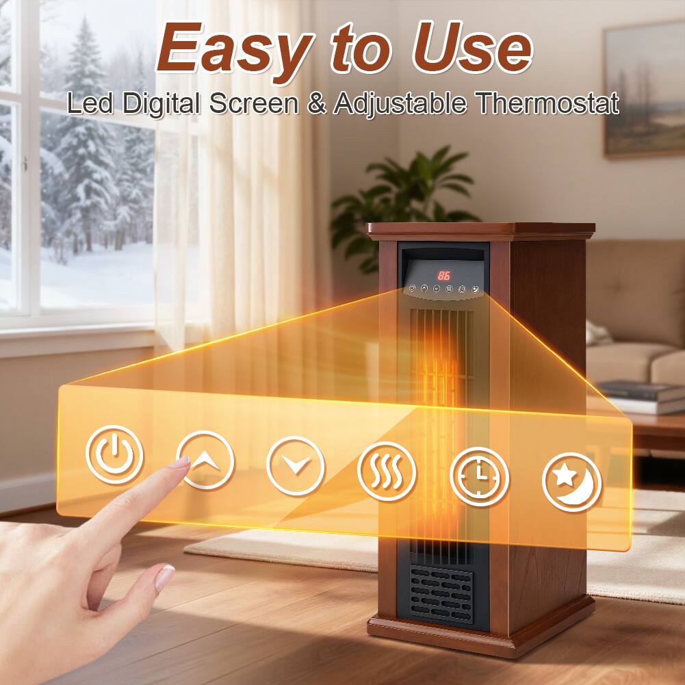 Easy to Use  
Led Digital Screen & Adjustable Thermostat