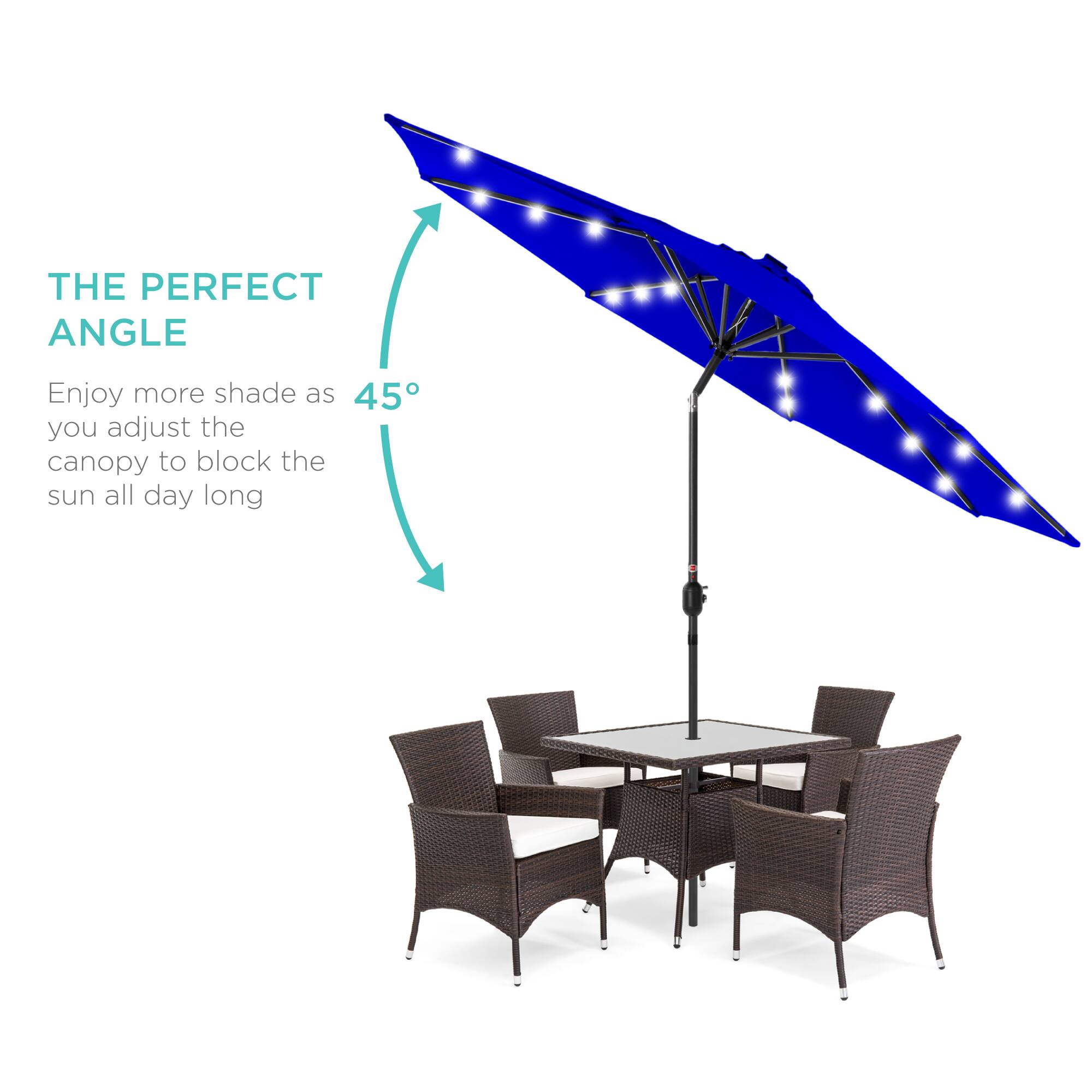 The perfect angle: Enjoy more shade as you adjust the canopy to block the sun all day long.