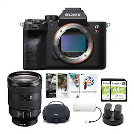 Sony - Alpha a7R IV A Mirrorless Digital Camera Body with 24-105mm f/4 Lens Bundle